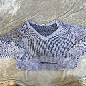 Free people cropped v neck sweater